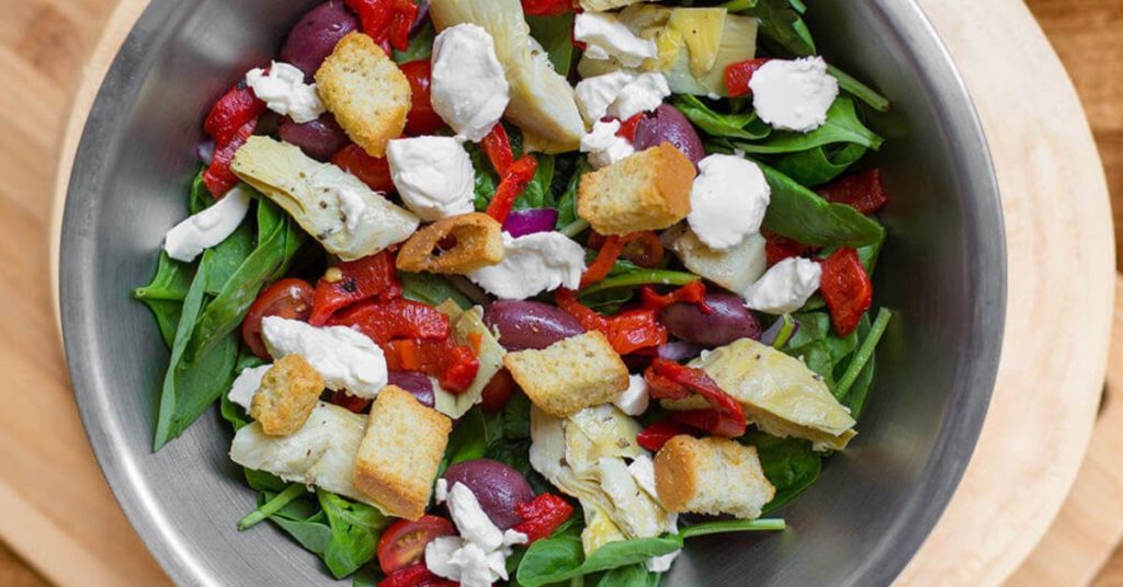 Tuscan salad at Vinaigrette Salad Kitchen